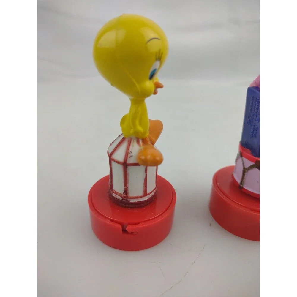 Lot of 2 Tweety Bird Looney Tunes Cartoon Rubber Stamps Vintage